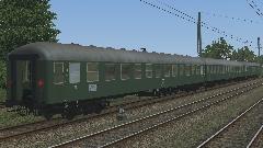 UIC D-Zugwagen der ersten Generation Bm232 (Sitzwagen 2.Klasse) DB, grüne Farbgebung
