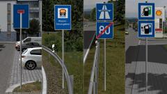Verkehrszeichen nach StVO ab 1992 – Richtzeichen Set 2 (V15NTU10055 ) Verkehrszeichen nach StVO ab 1992 – Richtzeichen Set 2 (V15NTU10055 )