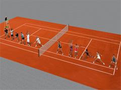 Tennisspieler und Platz (V15NWS30225 ) Tennisspieler und Platz (V15NWS30225 )
