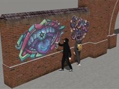 Graffiti Sprayer und Graffitis (V15NWS30226 )