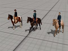 Reiter auf dem Pferd