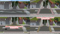Sparset 1Spur-Straßen mit Radwegen nach Berliner und holländischem Vorbild (V17NAS30010 )