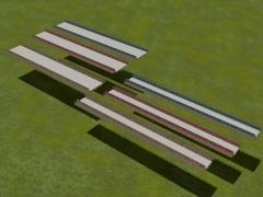 Stahlbr&uuml;cke als 3D-Spline mit Widerlager (V17NVZ10002 )
