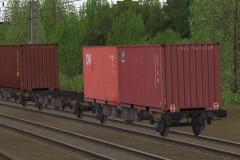 Zweiachsiger Containertragwagen Typ Lgs VTG