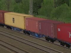 Zweiteilige Containertragwagen Typ Sggrss 80 RRL