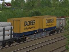 Zweiteilige Containertragwagen Typ Sgnss 60 SBB