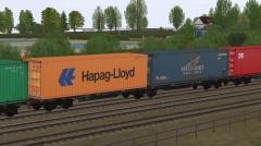 Zweiteilige Containertragwagen Typ Sggrs 80 PKP Cargo