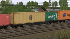 Vierachsige Containertragwagen Typ Sgnss 60 PKP Cargo