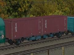 Zweiachsiger Containertragwagen Typ Lgns SNCB