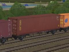 Containertragwagen Typ Lgs 579 der DBAG Set2