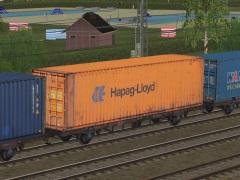 Containertragwagen Typ Lgs 580 der DBAG Set2