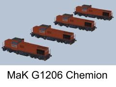 Diesellok MaK G1206 Chemion Ep.VI (V60NDB10492 )