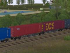Zweiteiliger Containertragwagen Typ Sggmrss Ermewa (V60NDB10549 )