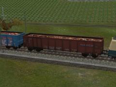 Vierachsige offene Güterwagen Eanos der Nacco Rail in Ep V und  IV (V70NSK20061 )
