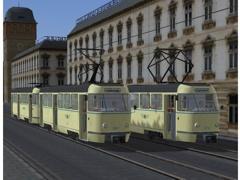 Straßenbahn Tatra T4D + B4D (V70XJS2002 )