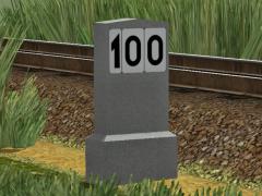 Kilometersteine für Hauptbahnen – km 100 - 999 (160 Modelle)