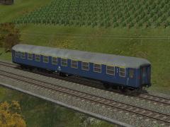 Erste Klasse Reisezugwagen der DB in EpIV einfarbige Lackierung