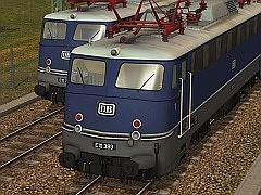 E-Loks E 10 Bügelfalte blau mit Versuchslackierung Ep III der DB (V70NSK20001 )