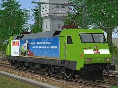 E-Lok 152-005 der DBAG Ep VI Werbelokomotive Class