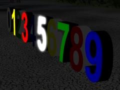 Leuchtbuchstaben-Set-Zahlen (V80NAE10010 )