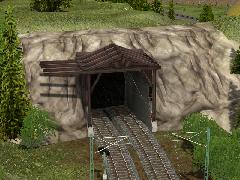 Tunnel und Tunnelportale in amerikanischem Baustil