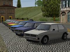 Modellnachbildung des VW Golf Mk1