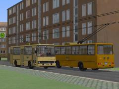 Ikarus 260 Trolleybus mit Oberleitungssystem (V80NJS20046 )