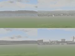 Vier Horizonte 360° mit verschiedenen Panoramen
