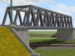 Zweigleisige Fachwerkbrücke  "Westkreuz" als Baukasten (V80NLD10005 )