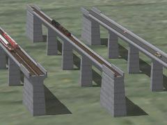 Betonbrücken-Splines in 3D Ausführung