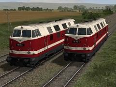 2 Diesellokomotiven der Baureihe DR 118.1 Epoche IV