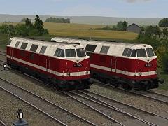 2 Diesellokomotiven der Baureihe DR 118.3 Epoche IV (V80NMW10005 )