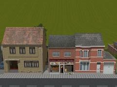 Wohnhäuser (Belgischer Stil) - Set 1