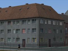 Altbau-Stadthuser in Eckbauweise