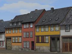 Wohnhäuser mit farbintensiverem Anstrich Set 2